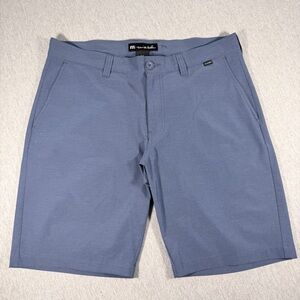 Travis Mathew Men’s Golf Shorts Size 34 Blue Stretch Performance Casual Chino